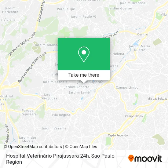 Hospital Veterinário Pirajussara 24h map