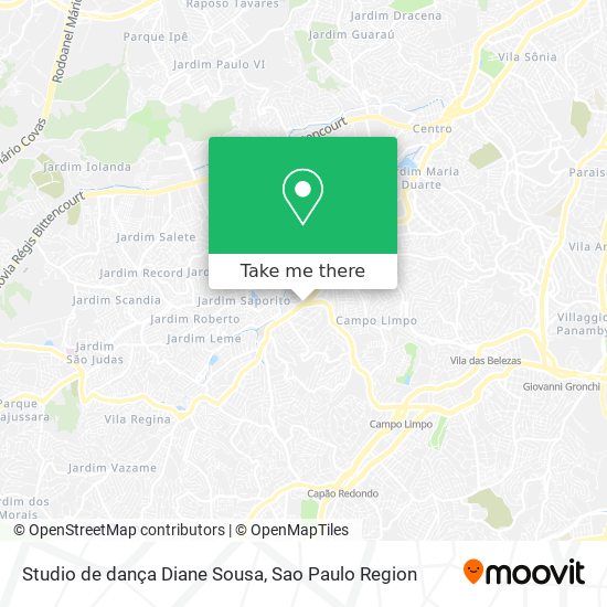 Studio de dança Diane Sousa map