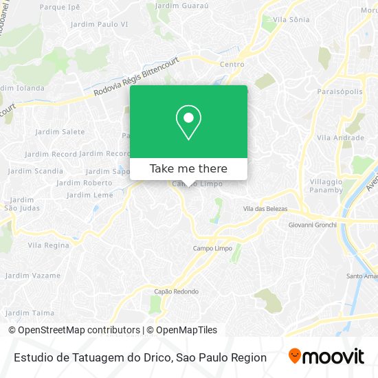 Estudio de Tatuagem do Drico map