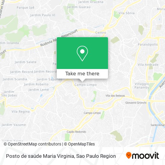 Posto de saúde Maria Virginia map