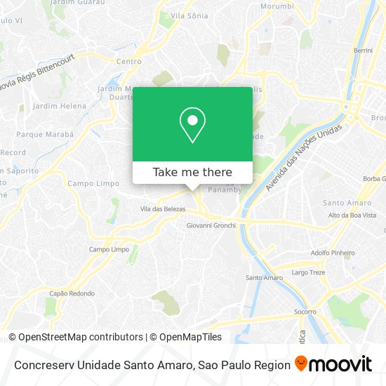 Concreserv Unidade Santo Amaro map