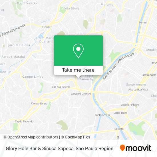 How to get to Glory Hole Bar & Sinuca Sapeca in Vila Andrade by