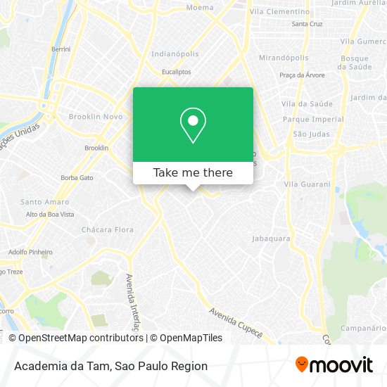 Mapa Academia da Tam