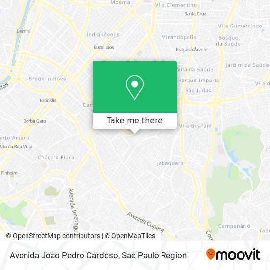 Mapa Avenida Joao Pedro Cardoso