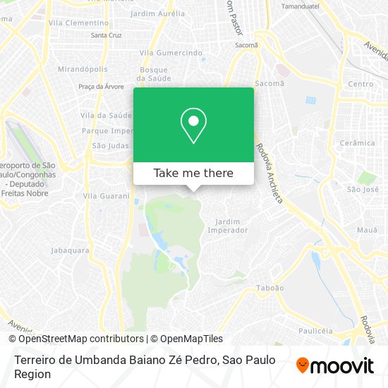 Terreiro de Umbanda Baiano Zé Pedro map