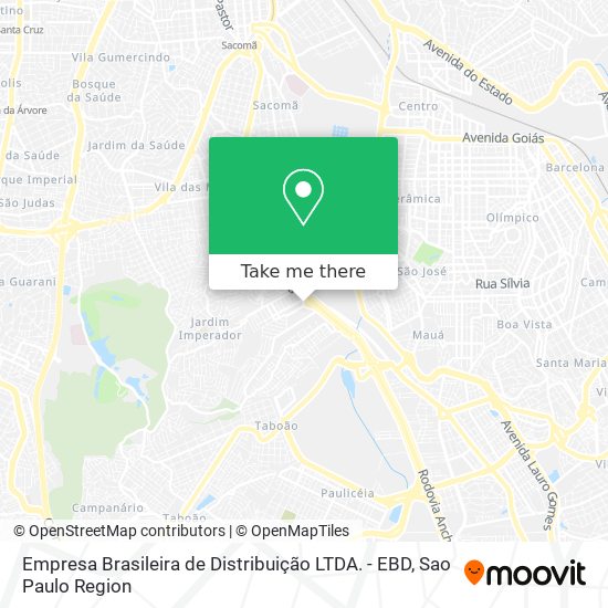 Mapa Empresa Brasileira de Distribuição LTDA. - EBD