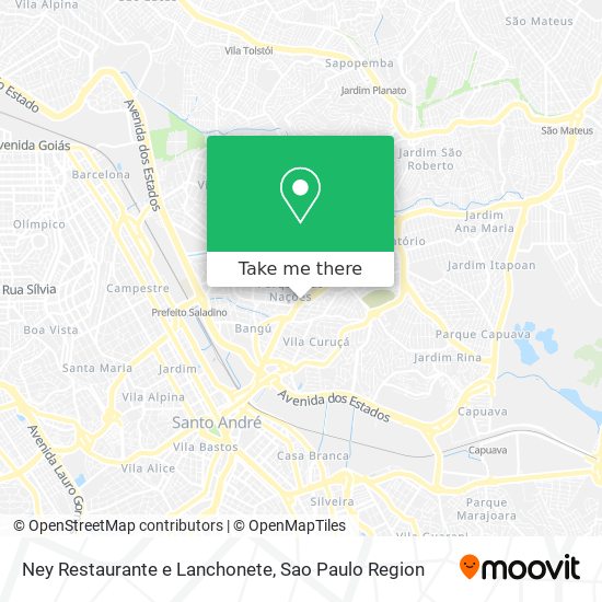 Mapa Ney Restaurante e Lanchonete