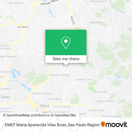 Mapa EMEF Maria Aparecida Vilas Boas