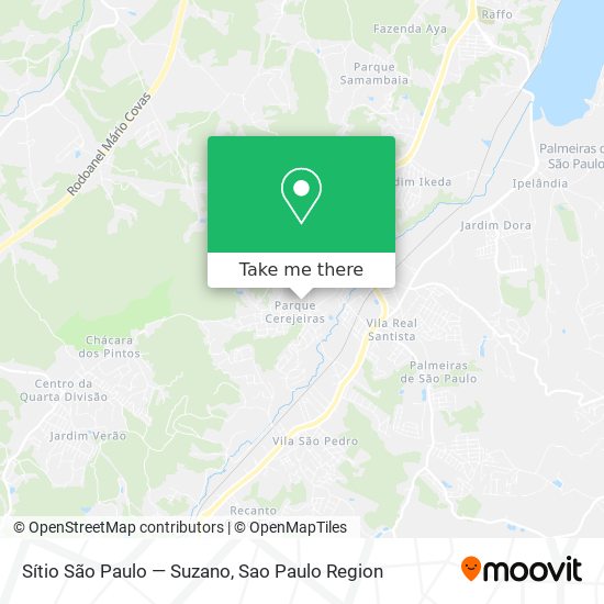 Sítio São Paulo — Suzano map