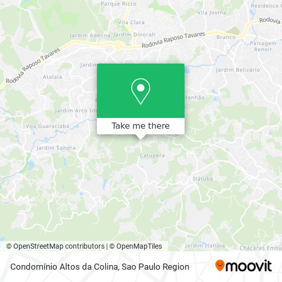 Mapa Condomínio Altos da Colina