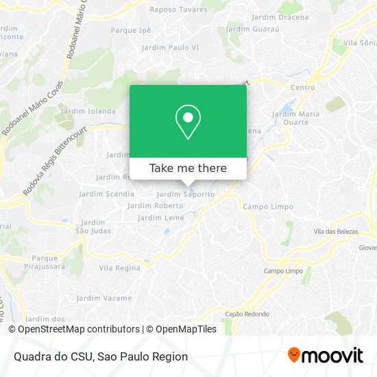 Mapa Quadra do CSU