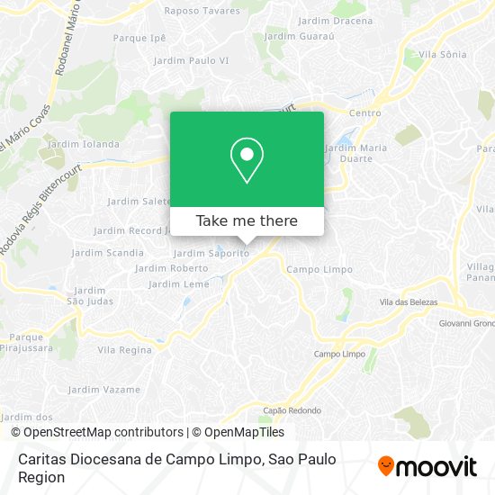 Caritas Diocesana de Campo Limpo map