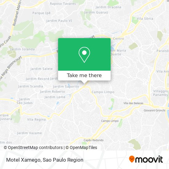 Motel Xamego map