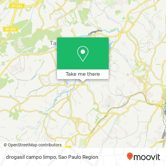 Mapa drogasil campo limpo