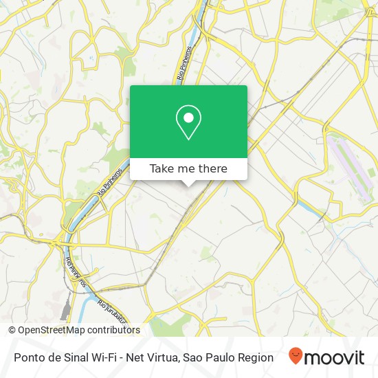 Ponto de Sinal Wi-Fi - Net Virtua map