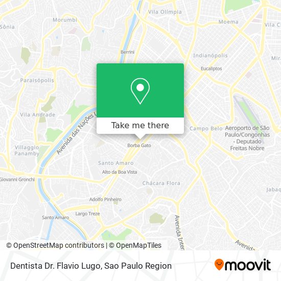 Mapa Dentista Dr. Flavio Lugo
