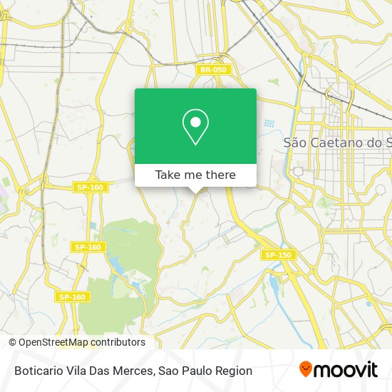 Mapa Boticario Vila Das Merces