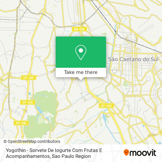 Mapa Yogothin - Sorvete De Iogurte Com Frutas E Acompanhamentos