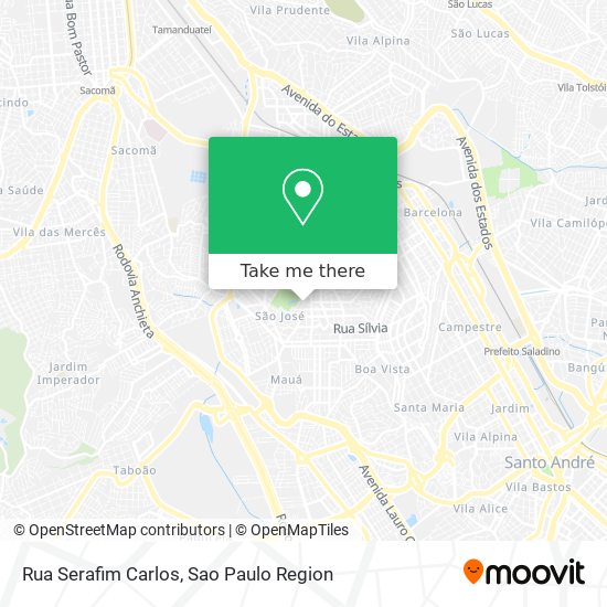 Mapa Rua Serafim Carlos