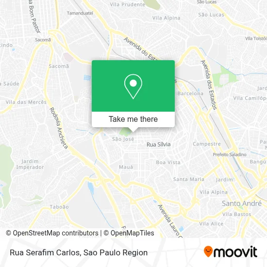 Rua Serafim Carlos map