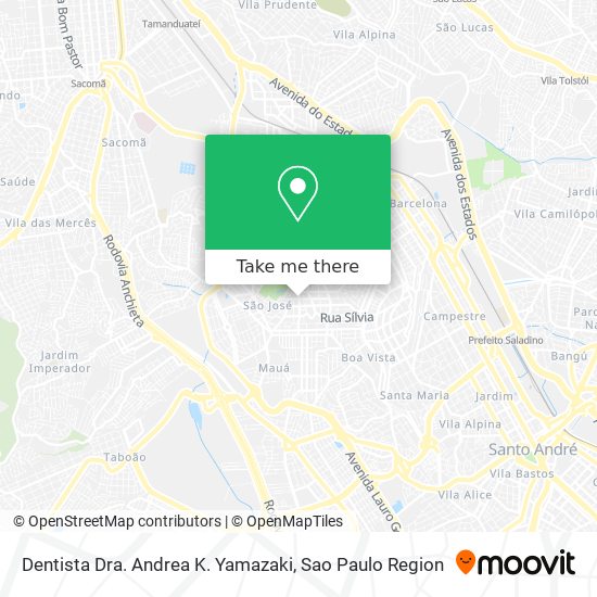 Dentista Dra. Andrea K. Yamazaki map