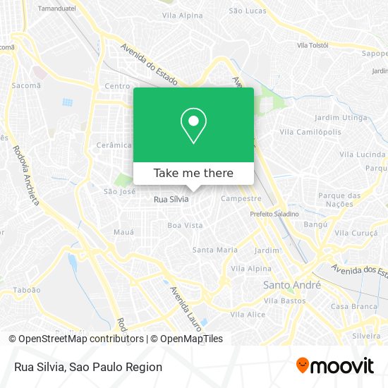 Rua Silvia map