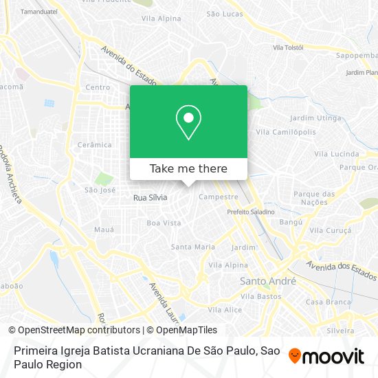 Primeira Igreja Batista Ucraniana De São Paulo map