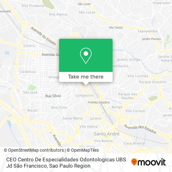 CEO Centro De Especialidades Odontologicas UBS Jd São Francisco map