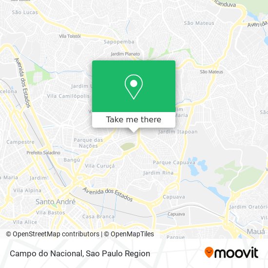 Campo do Nacional map