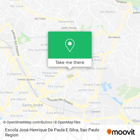 Mapa Escola José Henrique De Paula E Silva