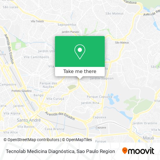 Mapa Tecnolab Medicina Diagnóstica