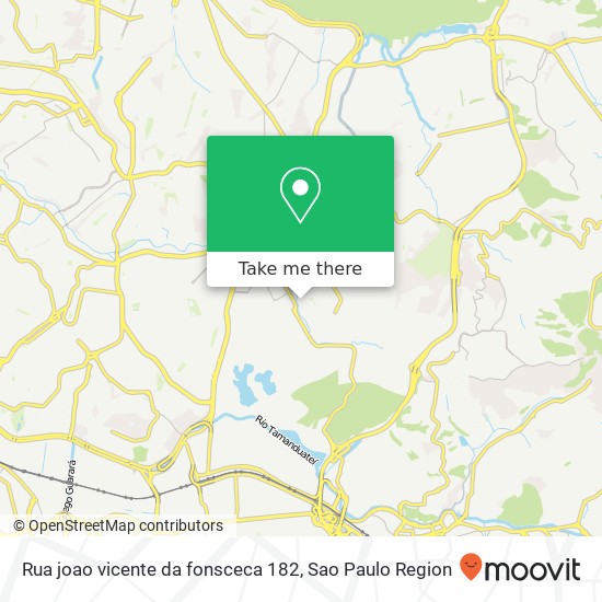 Rua joao vicente da fonsceca 182 map