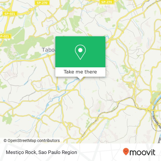 Mestiço Rock map