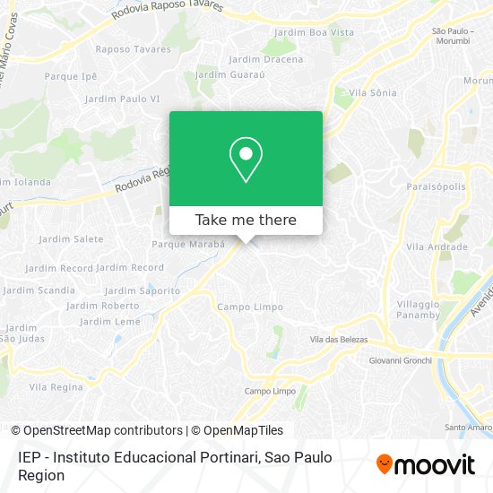 Mapa IEP - Instituto Educacional Portinari