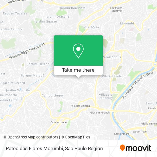 Pateo das Flores Morumbi map