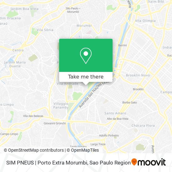 SIM PNEUS | Porto Extra Morumbi map