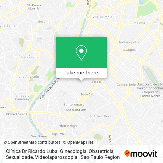 Clínica Dr Ricardo Luba. Ginecologia, Obstetrícia, Sexualidade, Videolaparoscopia. map
