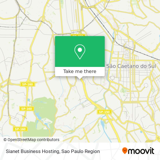 Sianet Business Hosting map