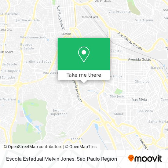 Mapa Escola Estadual Melvin Jones