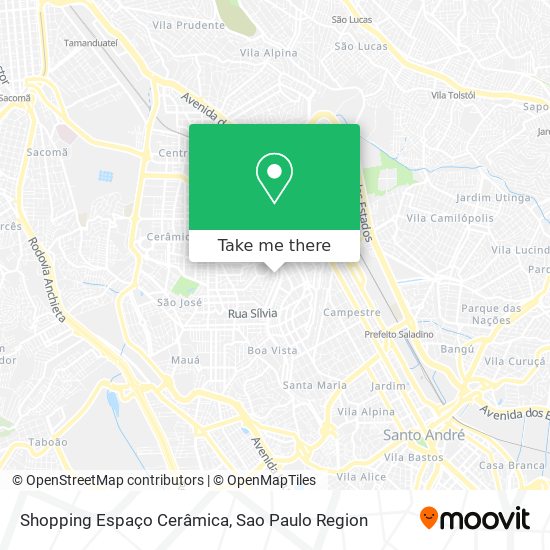 Shopping Espaço Cerâmica map