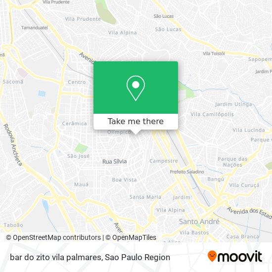 bar do zito vila palmares map