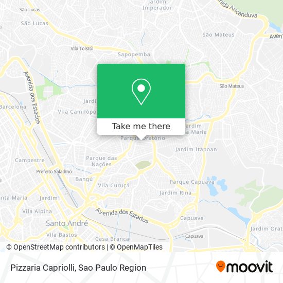 Pizzaria Capriolli map