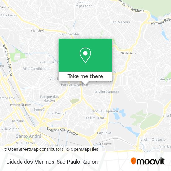 Cidade dos Meninos map