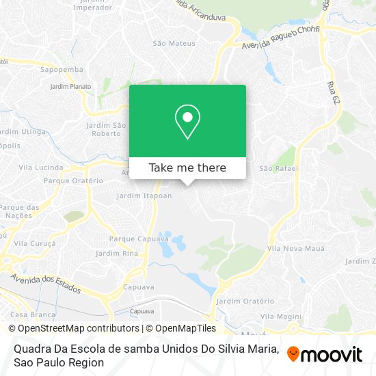 Quadra Da Escola de samba Unidos Do Silvia Maria map