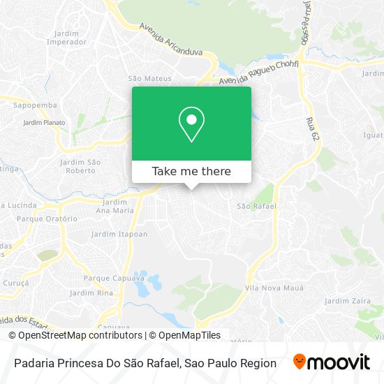 Padaria Princesa Do São Rafael map