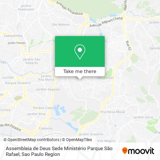 Assembleia de Deus Sede Ministério Parque São Rafael map