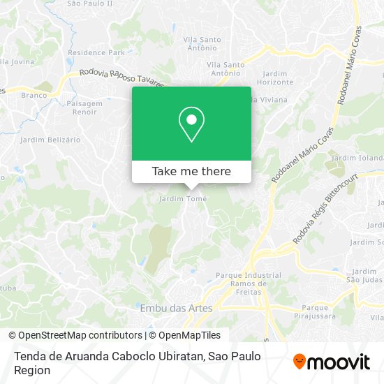 Tenda de Aruanda Caboclo Ubiratan map