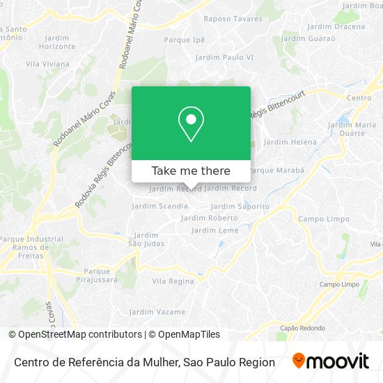 Centro de Referência da Mulher map