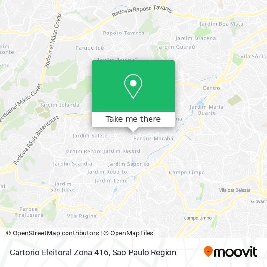 Cartório Eleitoral Zona 416 map