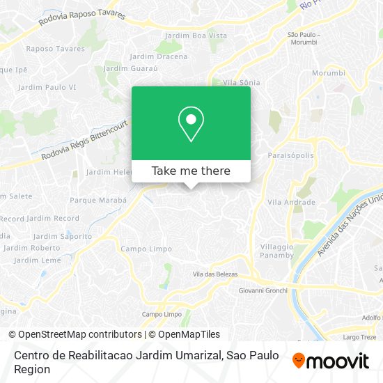 Centro de Reabilitacao Jardim Umarizal map